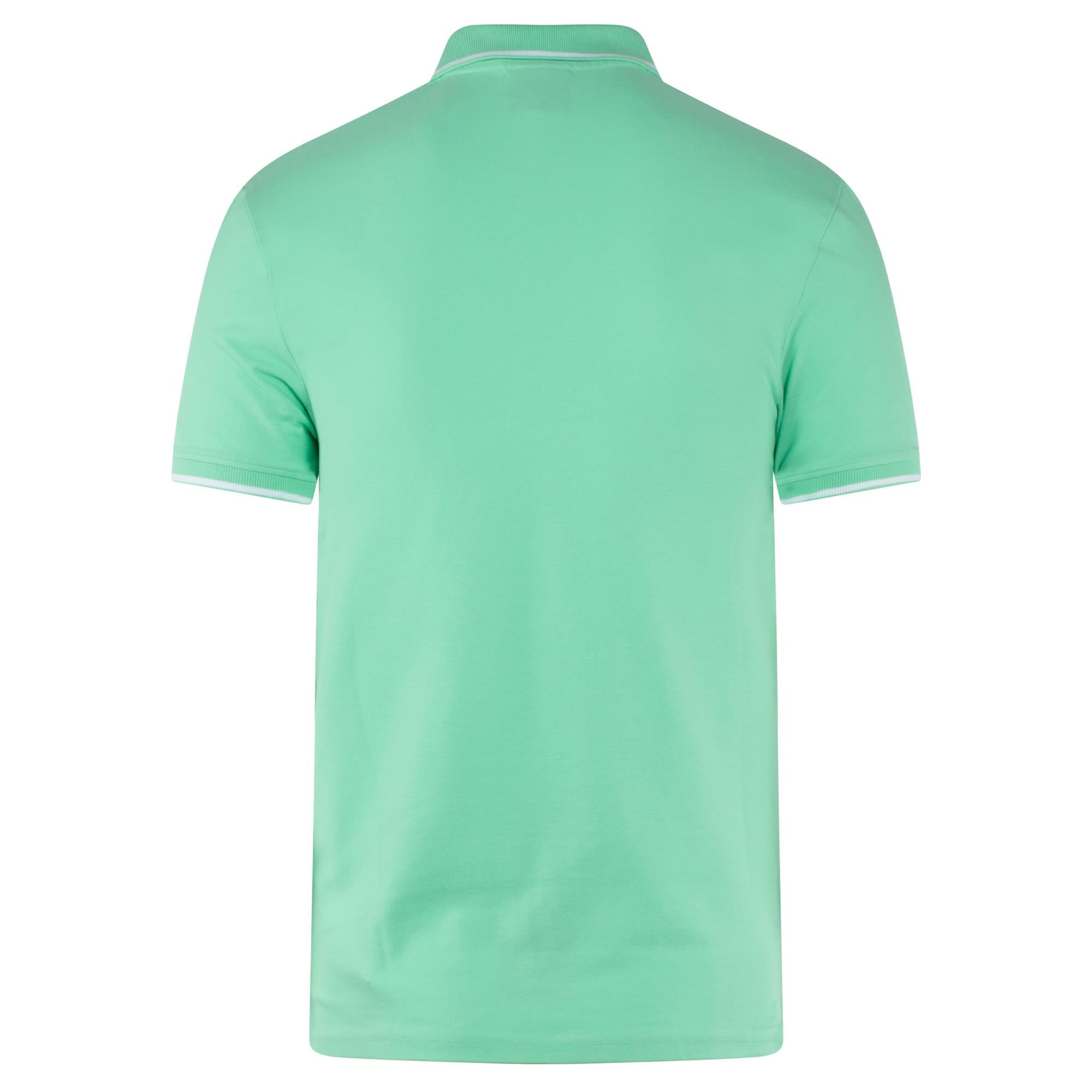Lyle & Scott Tipped Mens Polo Shirt Aquamarine/White